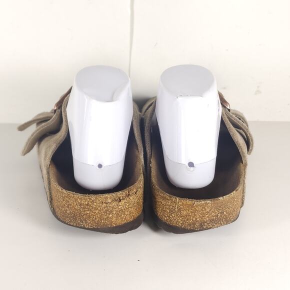 Birkenstock Men's Arizona EU43 US10 Taupe Suede 2 Strap Slide Sandals Shoes - Picture 8 of 16